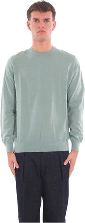 MC2 Saint Barth Regent Merino wollen trui - Heren - Ronde hals truien - Groen - 2XL - Wol - Truien & Vesten