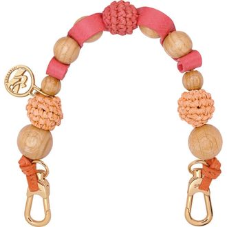 Longchamp Wood Bead Handle Strap in Rainbow at Nordstrom