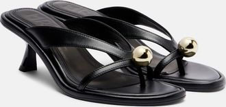 Souliers Martinez Estela leather thong sandals