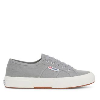 Superga Unisex 2750 Cotu Classic Vegan Sportschoenen voor volwassenen (Middengrijs/Avorio)