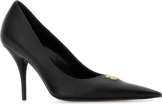 Balenciaga Womens Avenue Bb Editor 90 Pump Black Leather