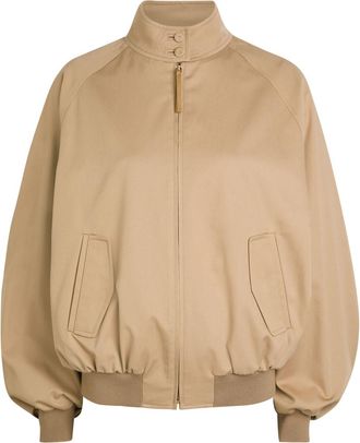 Gabriela Hearst Wynne Cotton Jacket - Camel - 44 (UK12 / M)