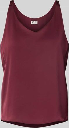 Vera Mont Trägertop mit V-Ausschnitt in Bordeaux, Größe 34
