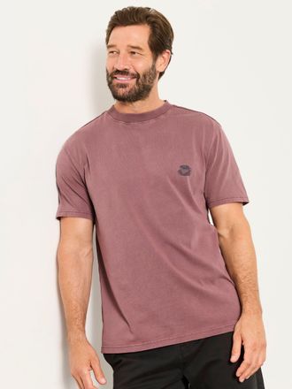 Fat Face FatFace Dusky Purple Coffee Shop Graphic T-Shirt