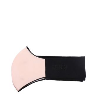 Fendi Damens Seidenmasken Rosa/Schwarz