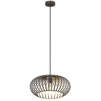 Netlighting Max Wire Frame Pendant Ceiling Light Brown 1x E27