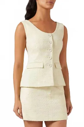 Anna Quan Eloise Sleeveless Top In Verna