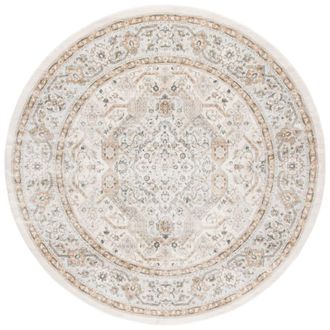 Safavieh Alfombra polipropileno transicional crema/beige 160 x 160 cm