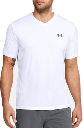 Under Armour Mens V-Neck Tech 2.0 Short Sleeve T-Shirt (Academy(408), White, XXL