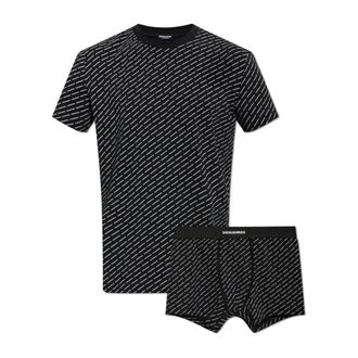 Dsquared2 Heren, Ondergoed, Zwart, Maat: 2XL Katoen