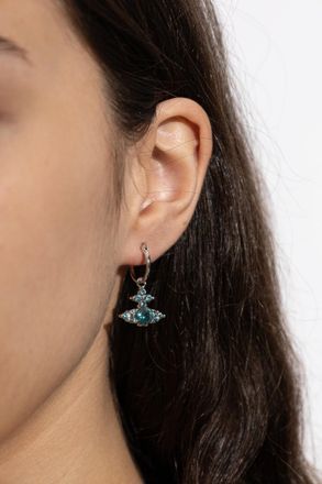 Vivienne Westwood Feodorita Hoop Earrings, Womens, Silver