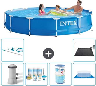Intex Piscina Con Estructura Redonda - 366x76 Cm - 8-piezas S31762