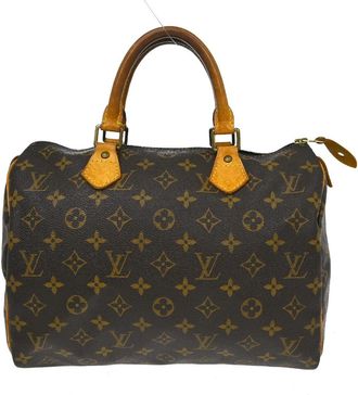 Louis Vuitton Speedy Monogram Canvas Brown Canvas Handbag (Pre-Owned)
