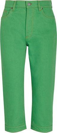 Versace Slim-leg Capri Jeans - Green - 27 (W27 / UK8-10 / S)