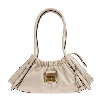 Marc Jacobs Cristina Schoudertas - Dames - Schoudertassen - Beige - ONE Size - Leer - Tassen