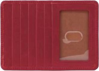Hobo Womens Euro Slide Polished Wallet In Cranberry