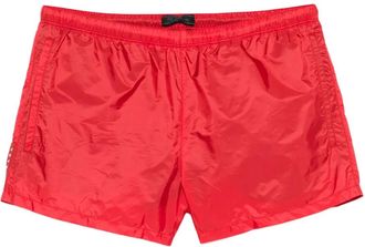 Prada logo swim shorts - Rosso