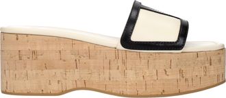 Valentino Garavani Mujers Cu&ntilde;as Piel Beige/Negro