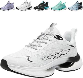 Generic Hands Free and Supportive Walking Shoes for Women, Wide Toe Lightweight Footwear, Breathable, Comfort.. (White,10.5)
