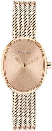 Calvin Klein Reloj Ovalado De Acero Chapado En Oro Rosa Euphoria
