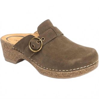 Aetrex Womens Madison Clog In Olive