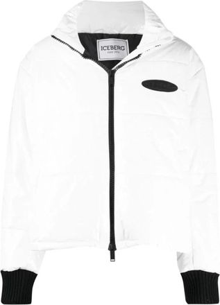 Iceberg Witte gewatteerde jas voor vrouwen - Dames - Winterjassen - Wit - 2XL - Polyester - Jassen