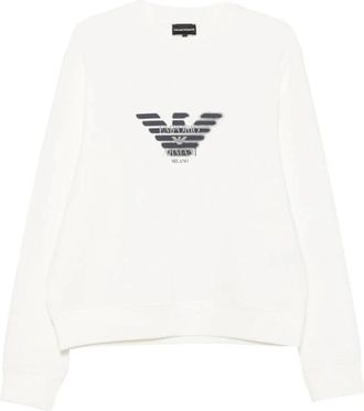 Emporio Armani Sweatshirt - Heren - Sweatshirts - Wit - 2XL - Hoodies & sweatvesten