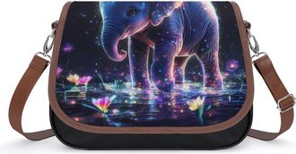 Generic Elephant Glowing Cute Small Womens Crossbody Bags Shoulder Handbag with Adjustable Strap for Travel