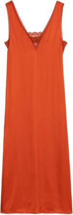 Zadig&Voltaire Renzo Satin Dress - Dames - Casual kleedjes - Rood - XS - Satijn - Kleedjes
