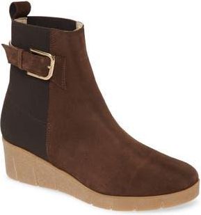 Amalfi By Rangoni Gianmaria Bootie in Choco Velour at Nordstrom Rack, Size 6.5