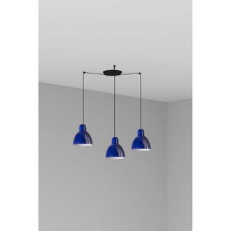 Faro Barcelona Venice 200 3l Colgante Azul Cobalto