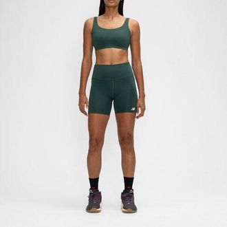 New Balance Mujer NB Harmony Yoga Bra en Verde, Poly Knit