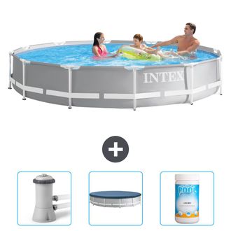 Intex Piscina Prism Frame Redonda - 366x76 Cm - 6-piezas Scb75