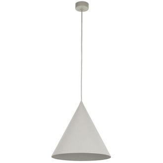 Luminosa Light Designs TK Cono Lámpara de techo colgante de cúpula de 32 cm, color beige, 1 bombilla E27