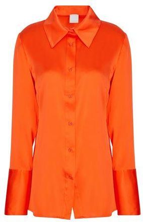 8 by YOOX STRETCH SILK-SATIN SHIRT