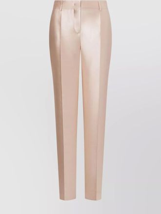 Alberta Ferretti mikado fabric tailored trousers