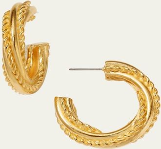 Ben-Amun Gold Hoop Earrings