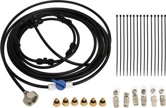 OEM Kit De Pulverizaci&oacute;n Para Ventilador De Refrigeraci&oacute;n, Que Incluye Una Manguera De 6 Metros, 6 Boquillas Y Un Adaptador De 19 Mm, Apto Para Uso En Ext