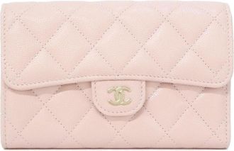 Chanel Light Pink Grained Calfskin Coin Purse/Coin Case (Pre-Owned)