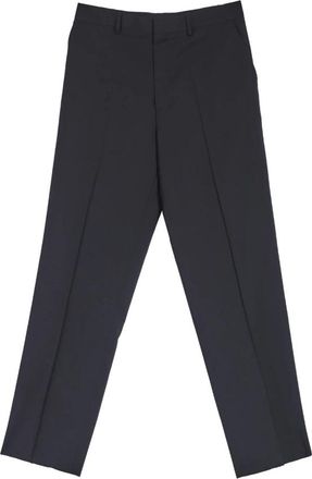 Moschino Tailored broek met wijde pijpen - Heren - Nette broeken - Zwart - M - Wol - Broeken