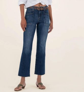 Kut from the Kloth Kelsey Ankle Flare Jeans With Front Pocket In Precocious