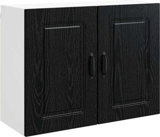 vidaXL Kitchen Cabinet with Storage Kalmar Black Oak 80 x 31 x 60 cm vidaXL
