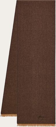 Ferragamo Men Cashmere scarf Brown