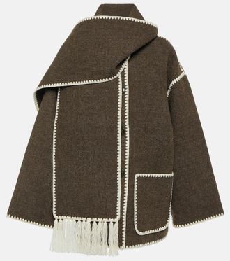 Toteme Giacca in misto lana con sciarpa