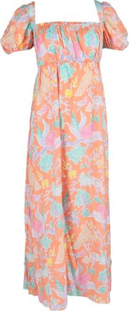 Diane Von F&uuml;rstenberg Dhalia Maxi Dress in Orange Cotton