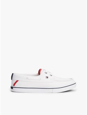 Tommy Hilfiger Mens Canvas Boat Shoe - Multi - US 11.5 / EU 45