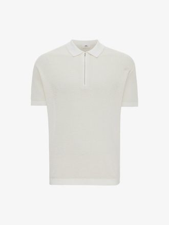 Gentiluomo Crochet Polo | Off -white