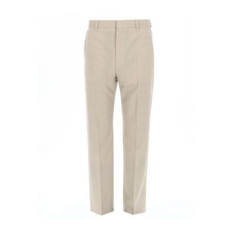 HUGO BOSS Pantalones de vestir de lana Teagan 231X de corte slim - Trousers - Hombre - Beige - S