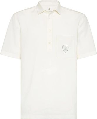 Brunello Cucinelli Logo-appliqu&eacute; Polo Shirt