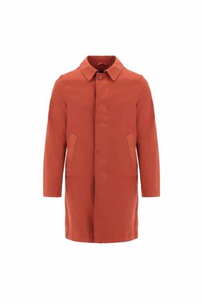 Herno Mens Concealed Front Jacket In Red